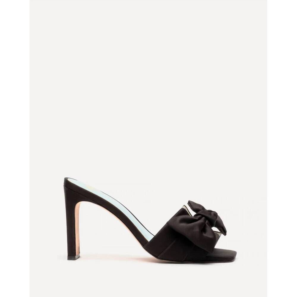 NEW FRANCES VALENTINE women's hilary heels in black satin - Picture 1 of 3